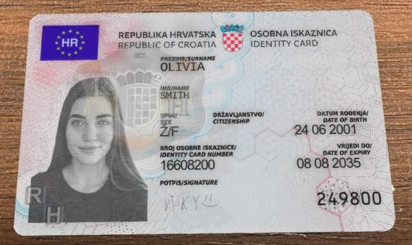 Croatia ID Card PSD Template (Version 3) – Fully Editable & Instant Download - Image 2