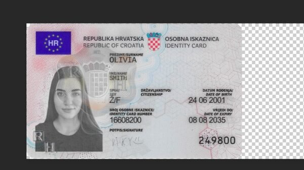 Croatia ID Card PSD Template (Version 3) – Fully Editable & Instant Download - Image 5