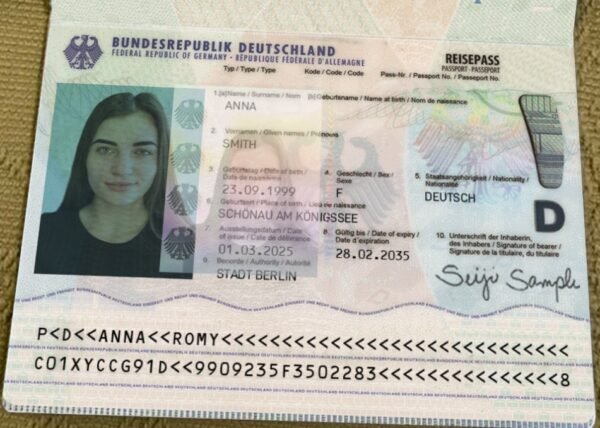 Germany Passport V2 PSD Template (Version 2) – Fully Editable & Instant Download - Image 3