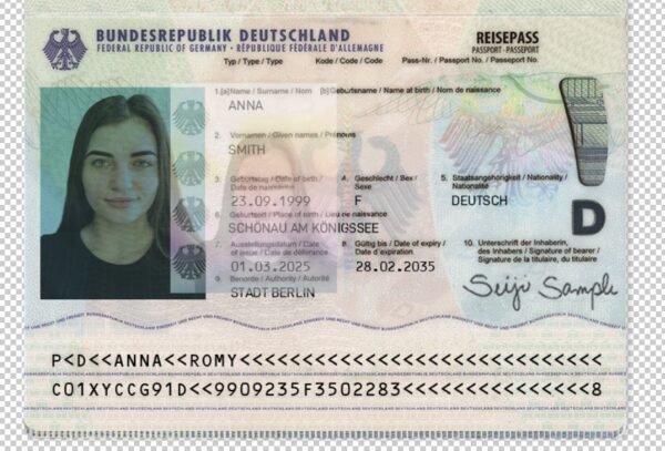 Germany Passport V2 PSD Template (Version 2) – Fully Editable & Instant Download - Image 6