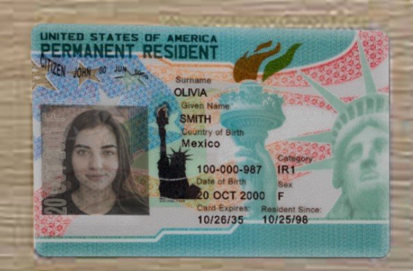 USA Green Card Resident Permanent V3 PSD Template (Version 3) – Fully Editable & Instant Download - Image 4
