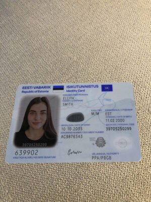 New Estonian ID card (2021) PSD Template - Editable, Multi-Purpose Design