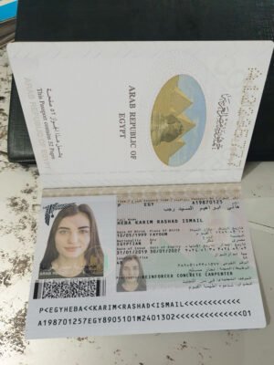 Egypt Passport 2008 PSD Template (Version 2) – Fully Editable & Instant Download