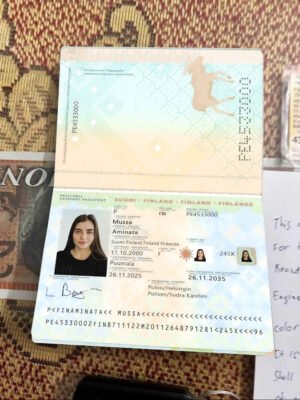Finland Passport V1 PSD Template – Fully Editable & Instant Download