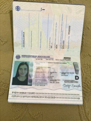 Germany Passport V2 PSD Template (Version 2) – Fully Editable & Instant Download