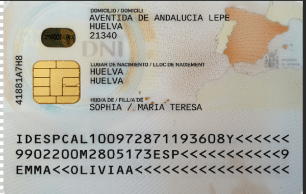 Spain ID Card 2021 PSD Template (Version 3) – Fully Editable & Instant Download - Image 5
