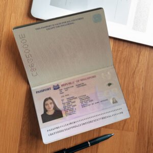 Singapore Passport PSD Template (2006-2017) – Fully Editable & Instant Download