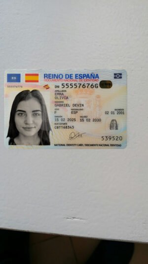 Spain ID Card 2021 PSD Template (Version 3) – Fully Editable & Instant Download