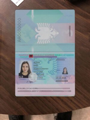Albania Passport PSD Template (Version 1) – Fully Editable & Instant Download