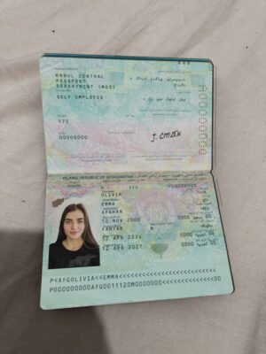 Afghanistan Passport PSD Template (Version 1) – Fully Editable & Instant Download