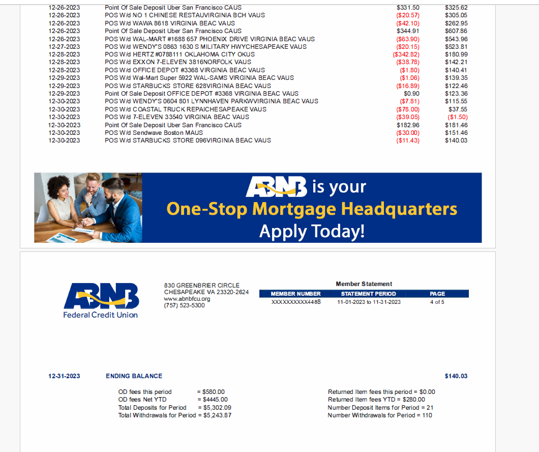 ABNG USA Bank Statement PDF Template – Fully Editable & Instant Download - Image 6