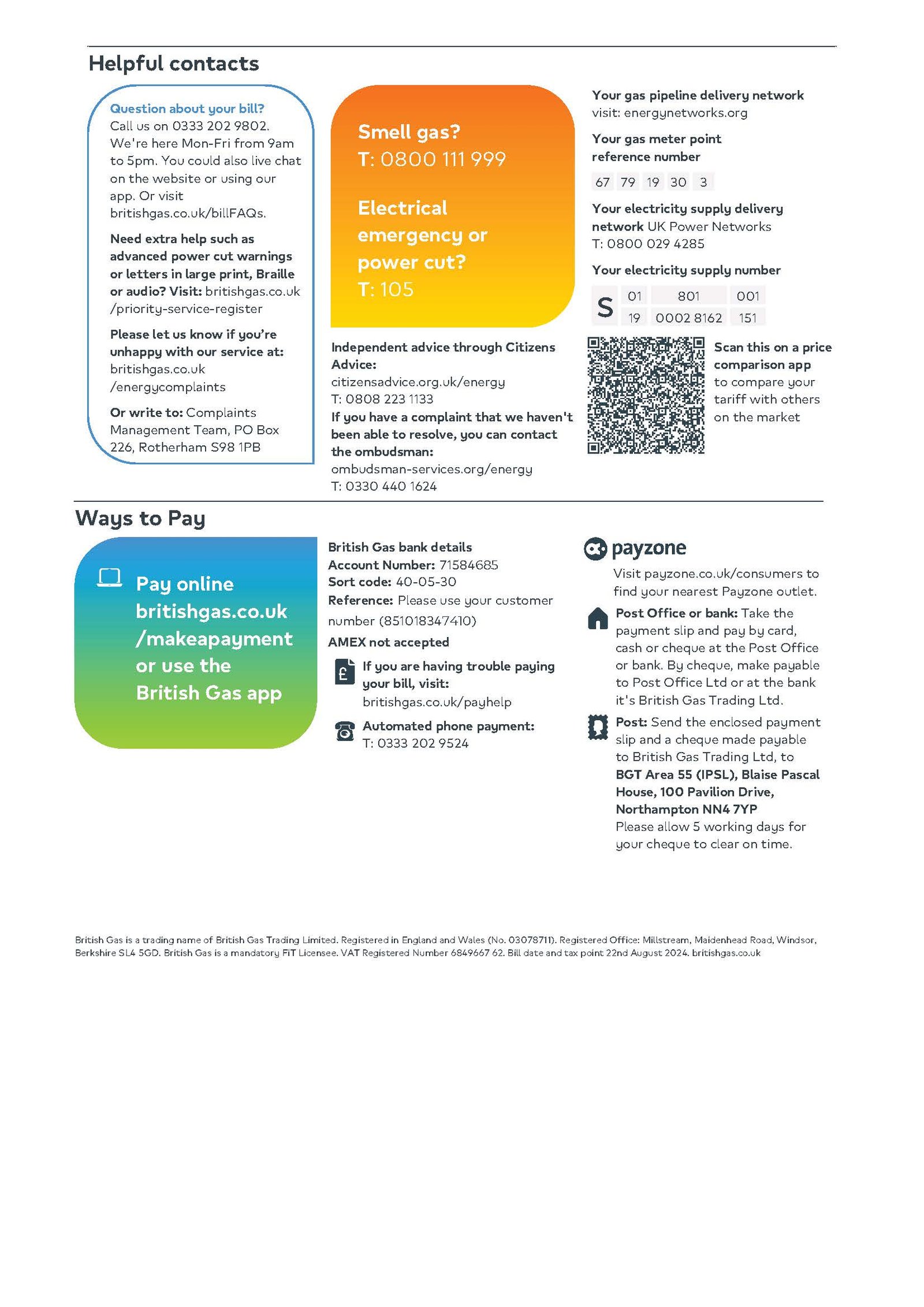 UK British Gas Utility Bill PDF Download 2025 - Image 6
