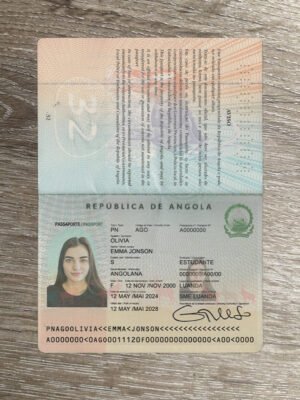 Angola Passport PSD Template (Version 1) – Fully Editable & Instant Download