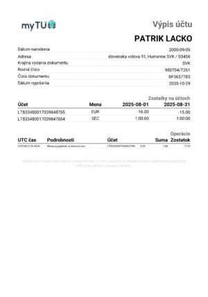 Lithuania Travel Union UAB (myTU) PDF Template - Instant Download